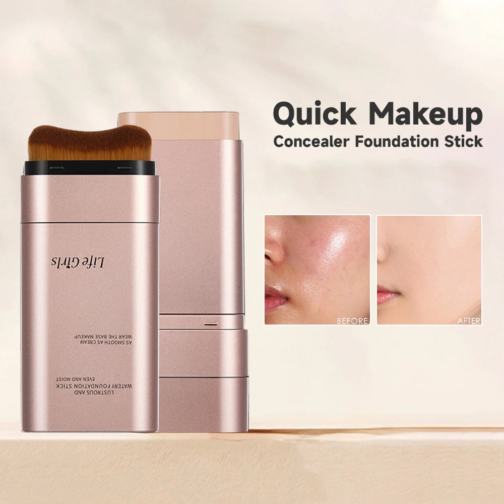 Life Girls Watery Double-Headed Foundation Stick with Brush